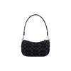 New COACH Swinger Jacquard Fabric With Cow Leather Patchwork Handbag Shoulder Bag Women's Black CF113-LHDRJ