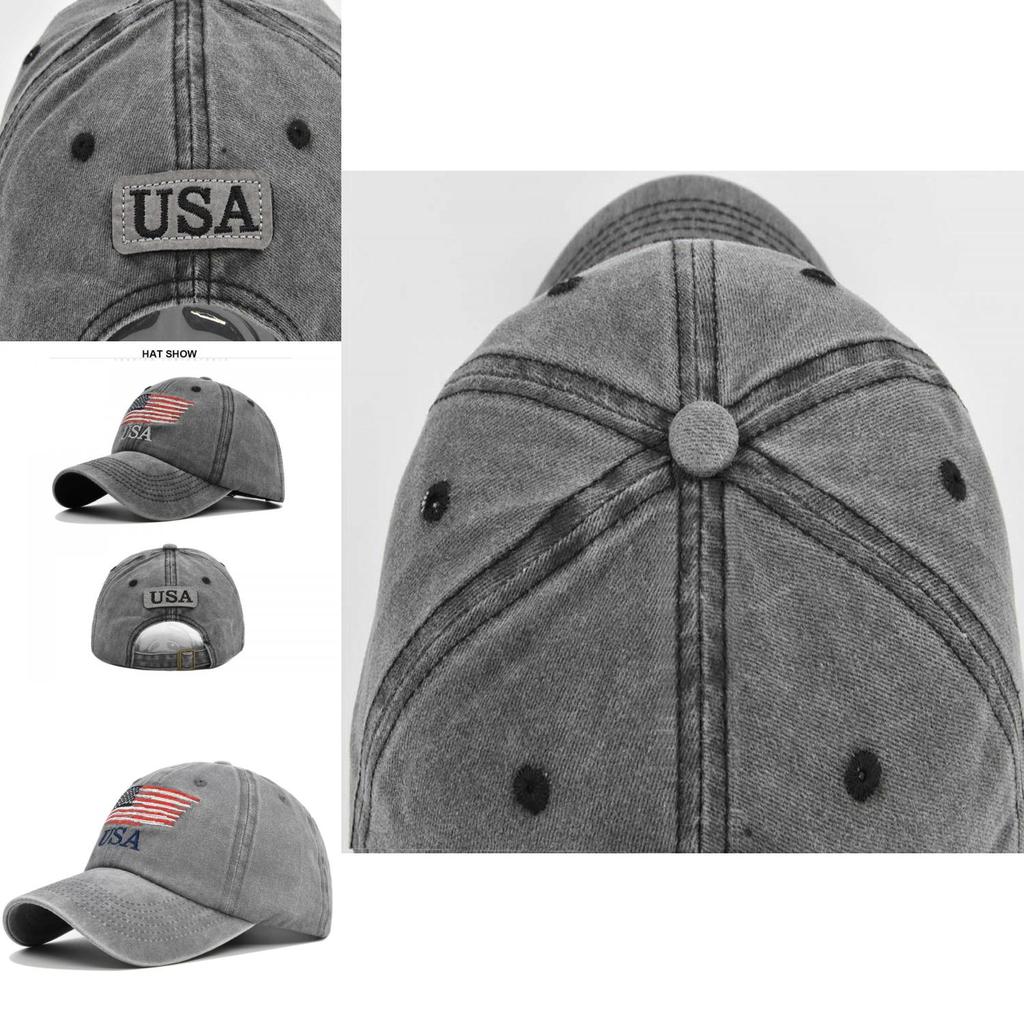 Adjustable Cotton Baseball Cap With Embroidered Duck Tongue And Curved Brim In Various Colors