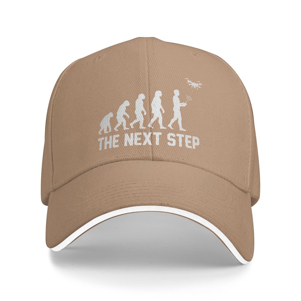 Drone Evolution The Next Step Pilot Sun Baseball Cap UnisexTeens Design Trucker Hat Sunscreen Fashion Outdoor Gym Baseball Caps