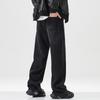 New Spring and Autumn Retro Jeans for Men's High Street Loose Straight Wide-leg Pants