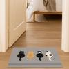 Flax Cat Door Mat Cartoon Kitchen Mat Durable Entrance Doormat  Laundry Room