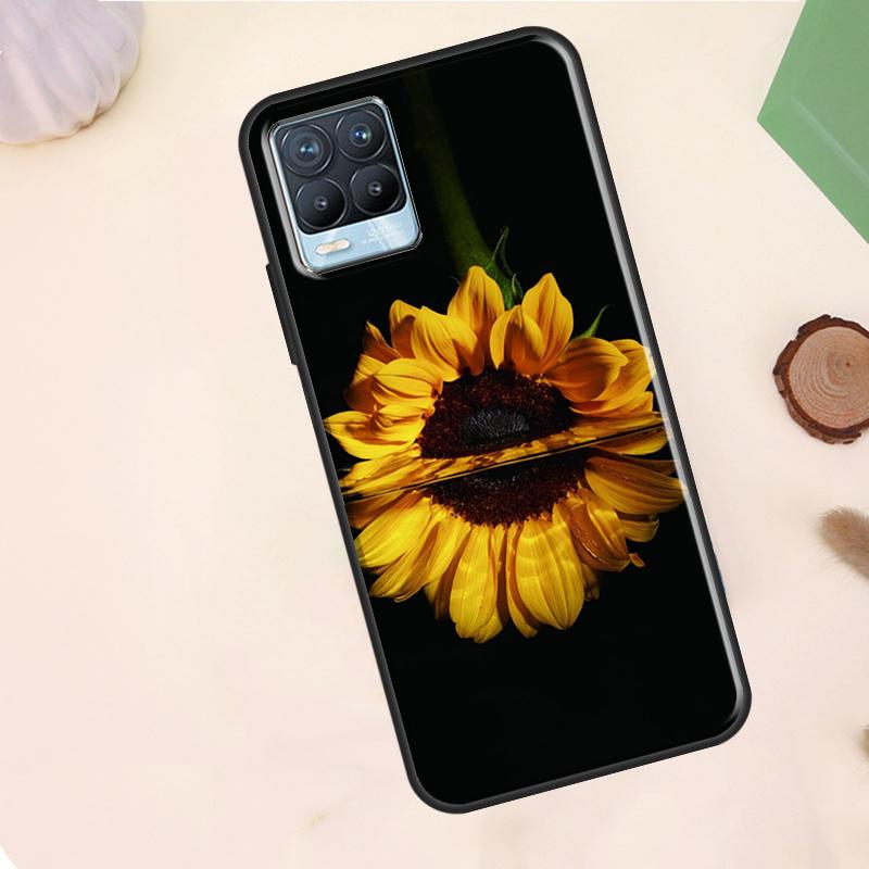 Sunny Sunflower Case For Realme C67 C71 C63 C61 C55 C51 C53 C35 C65 C75 11 12 13 14 Pro Plus GT6 GT7 15 Pro