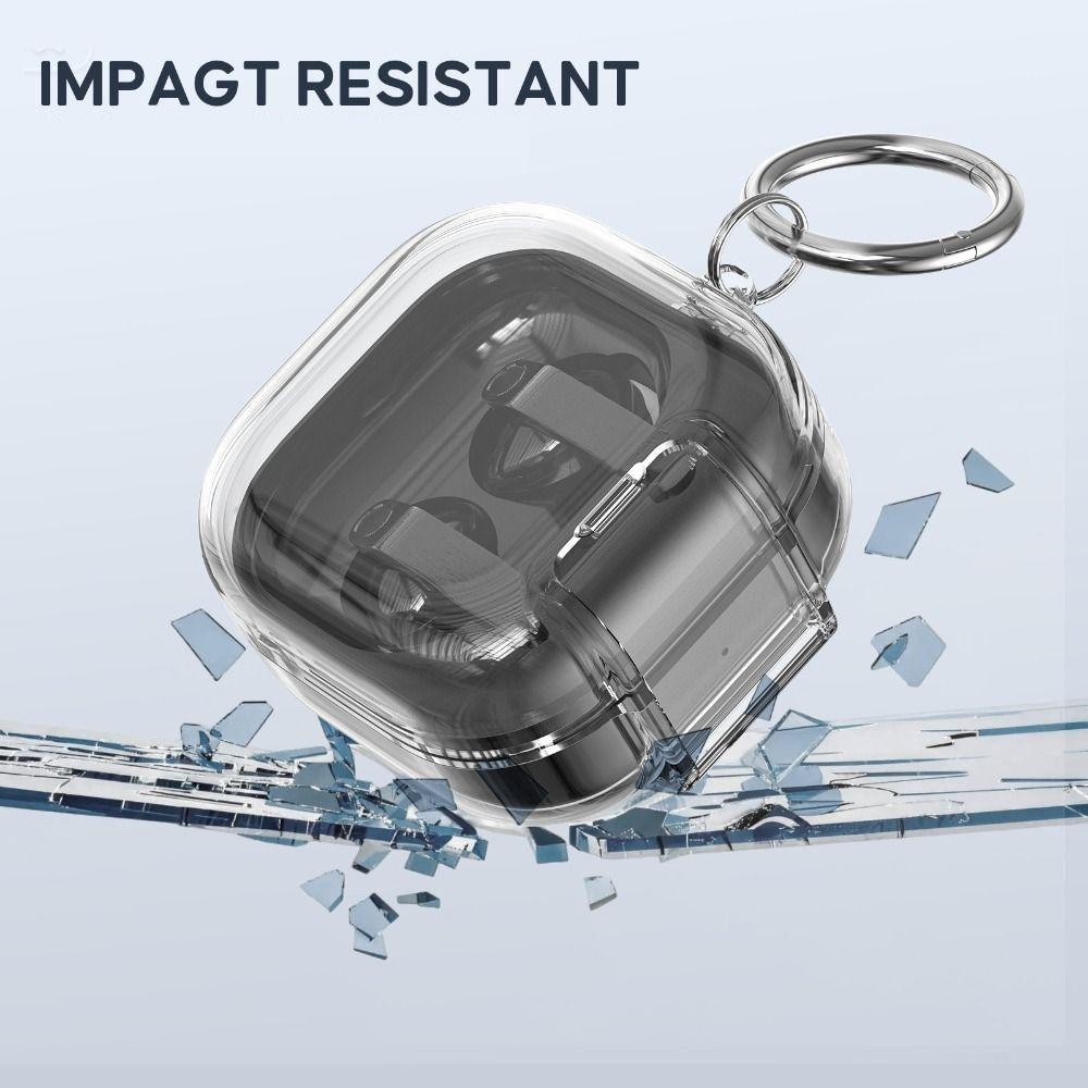 Transparent Earphone Case Full Cover Shell Earbuds Cover for Samsung Galaxy Buds4/4pro Travel