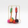 Korean-Style Handmade Woven Colorful Sphere Keychain Pendant