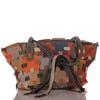 Stylish Women's Shopper Made of Genuine Leather In Patchwork Design