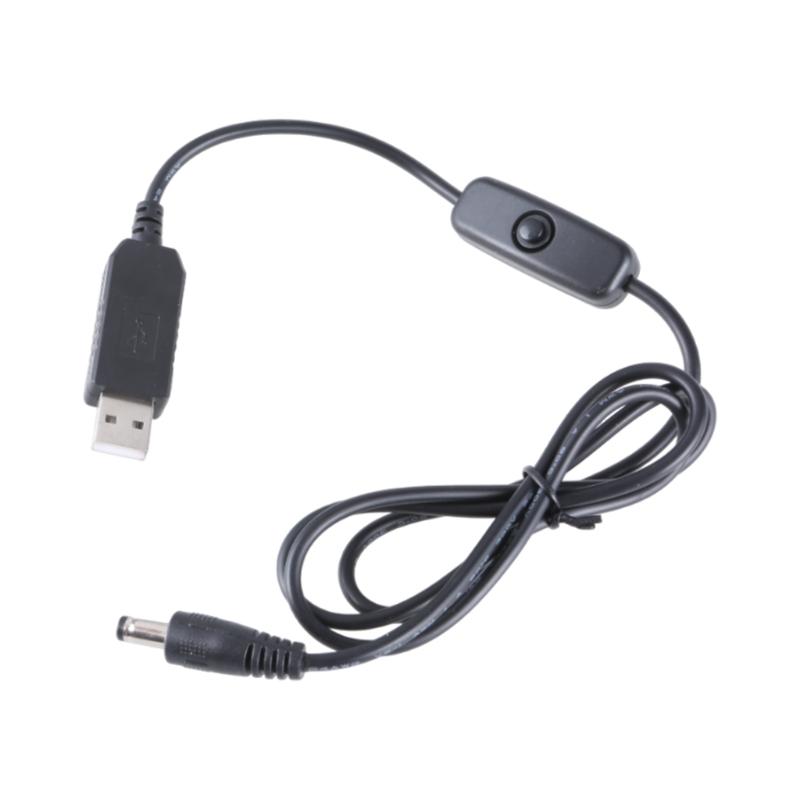 

USB 5V to DC12V with DC5.5x2.1mm Power Cable With Convenient Switching 100cm Long for Camera and Hard Disk Box 1