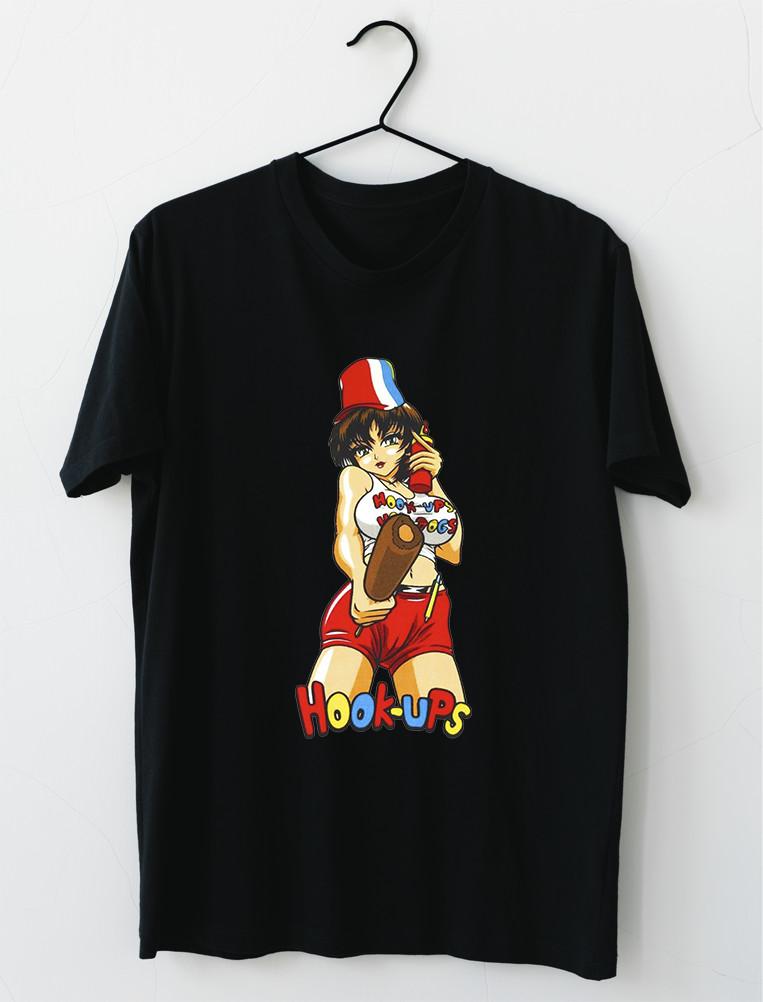 LIMITED NEW Hook Ups Skateboard Hot Dogs Girl T-shirt S4XL XXXL