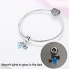Leuchtender Anhänger Ozean Delfin Meeresschildkröte Krabbe Charm Perle DIY Schmuck Armband Zubehör 925 Silber 2026