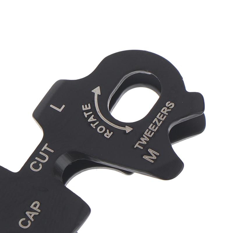 1Pc Stainless Steel Keychain Hook Plier Nail File Bottle Driver Screwdriver Bottle Opener For Outdoor Camping Survival Gear Tool