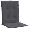 Garden Chair Cushions for Low Back Chairs 2 Pcs Anthracite