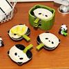 4/6Pcs Stackable Cartoon Panda Snack Dish Creative Mini Sauce Bowl Set  Table Decoration