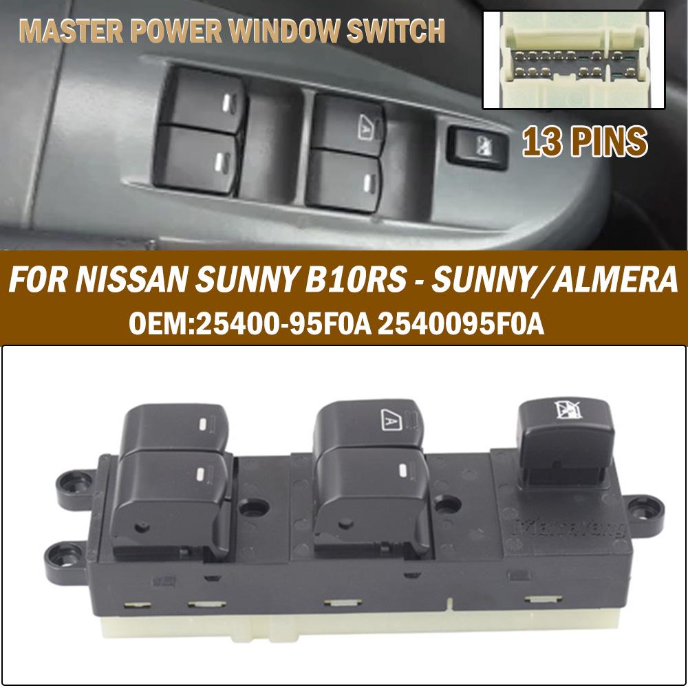 Malcayang Electric Car Power Window Control Switch For Nissan Sunny Almera 2006 2007 2008 2009 2010 2011 2012 Car Styling