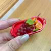 1 Pcs Dollhouse Simulation Miniature Elliptical Plate Model Doll House Kitchen Food Play Accessories Scene Decoration Toys