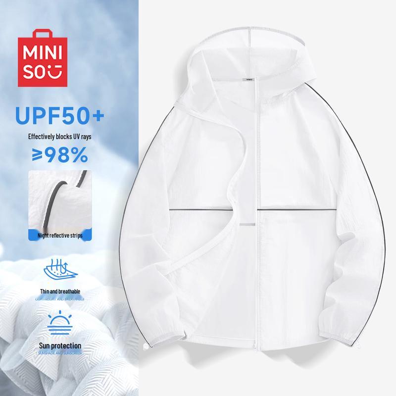 MINISO Men's Summer Thin Hooded UV Protection Jacket