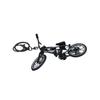 Rotatable Wheel and Handlebars Mini Bike Keyring Creative Cycling Bag Hanging  Couple