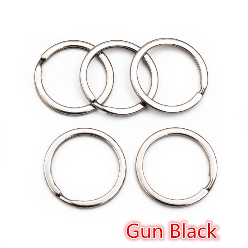 20Pcs 25 28 30mm Gold Silver Plated Key Ring Llaveros Clasp Findings Key Chain Split Ring Plated Key Ring For Jewelry Making