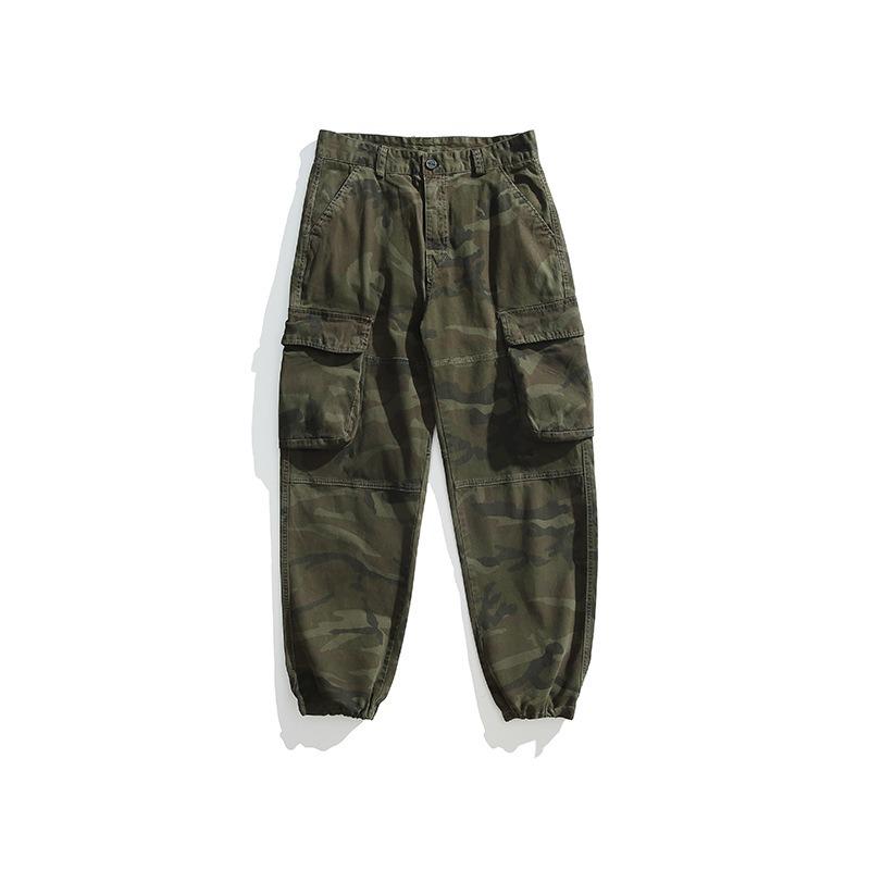 Men's Camouflage Overalls Casual Loose Leggings Trendy Pants Men's High-end Sports Men's Trousers