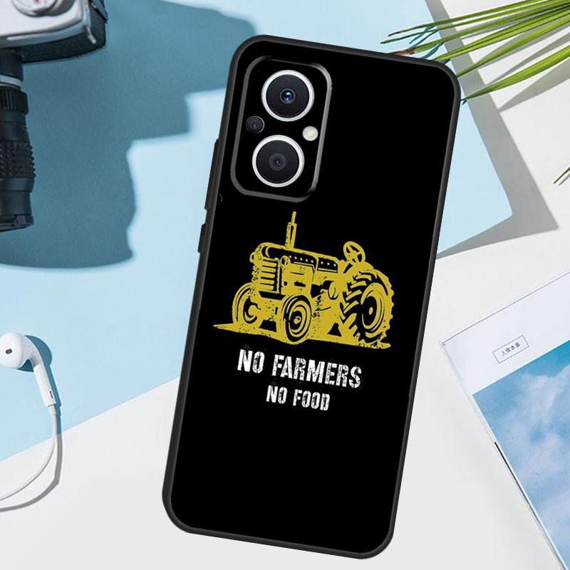 No Farmers No Food Phone Case For OPPO Find X6 X3 Pro X2 Neo X5 Lite Reno 7 3 2Z 4Z 5Z 8T 4 5 6 8 Lite Cover