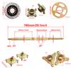 740mm - 428 - 37T Kit ax spate ATV go-kart STD 20mm ansamblu complet cu butuc de sarcină disc de frână pinion