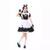 Halloween Cute Maid Outfit Super Cute Big Bow Lolita Cute Loli Dress Plus Size Costume