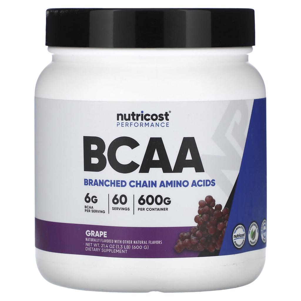 Athletic Performance, Bcaa, Grape Flavor, 600G (1.3Lb)