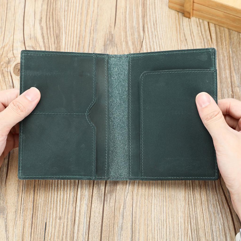 Men's Wallet, Genuine Leather, Crazy Horse Leather Wallet, Card Bag, Multi-color Wallet