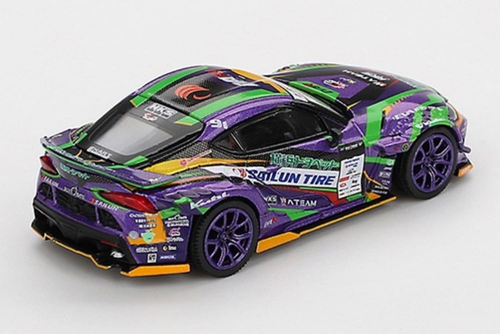 MINI GT Maßstab Toyota GR Supra KUHL 2021 D1GP EVANGELION RACING Fertigprodukt 1/64 MGT00951-BL