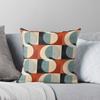 Mid Century Abstract Retro Geometric Art Throw Cushions & Pillows Without Core