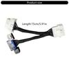 OBD2 Splitter Y-Kabel Stecker Splitter auf 2 Buchsen Verlängerungskabel 15cm/6inch Auto OBDII Splitter Verlängerungskabel