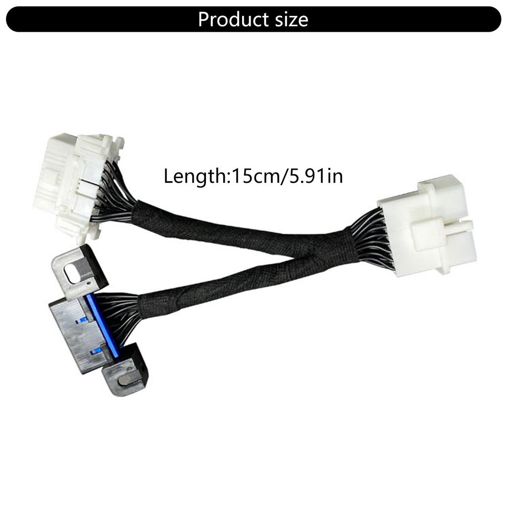 OBD2 Splitter Y-Kabel Stecker Splitter auf 2 Buchsen Verlängerungskabel 15cm/6inch Auto OBDII Splitter Verlängerungskabel