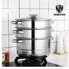 NORTON 3-Layer Stainless Steel Steamer