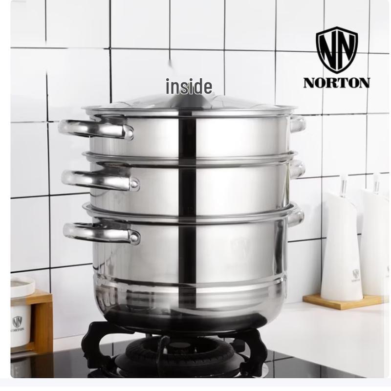 NORTON 3-Layer Stainless Steel Steamer