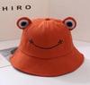 2024031113 Green Frog Bucket Hat Cotton Adult Children