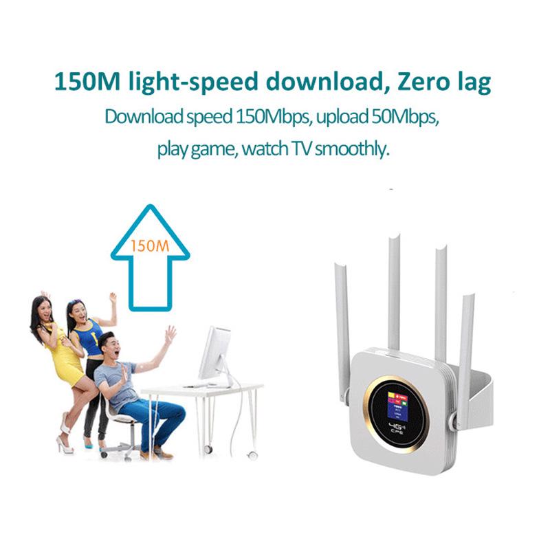 CPF903B Battery-Powered 4G WiFi Router with SIM Slot & Single Network Port
