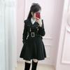 Women's Beige Fleece-Lined Trench Coat: British & Korean Style, Thickened, Long-Sleeved, Mid-Length, Autumn/Winter Warm & Stylish.