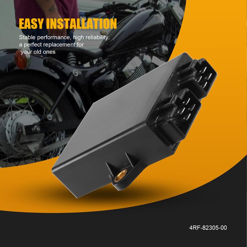 4Rf-82305-00 Motorcycle Cdi Box Ignition Control Unit For Virago 250 Xv250 V-Star 250Cc 1995-2007 Black