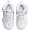 Nike Force 1 Mid Easy On Fashion Shock Absorbing Durable High Top Casual Shoes Kids Sneakers White Red FJ1917-106