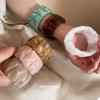 Acrylic Smudged Color Elastic Bracelet Mori Simple Small Fresh Bracelet Light Luxury High-end Temperament Jewelry Women