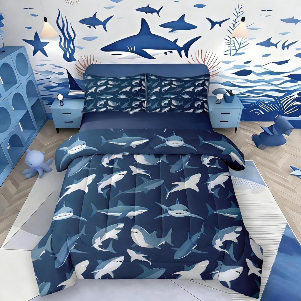 Erose Set Biancheria da Letto Stella del Texas Occidentale Sposa Trapunta Bandiera Americana Retrò Vintage Regali per Uomo Cowboy, Trapunta Patchwork Bianco Rosso e Blu Se