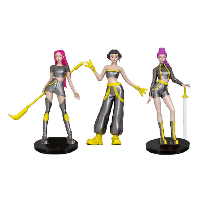7/9 Stück/Set Kpop Dämonenjäger Actionfigur Spielzeug Derpys Tiger Rumi Mira Zoey Sussy Figur Puppe für Fans Geschenk