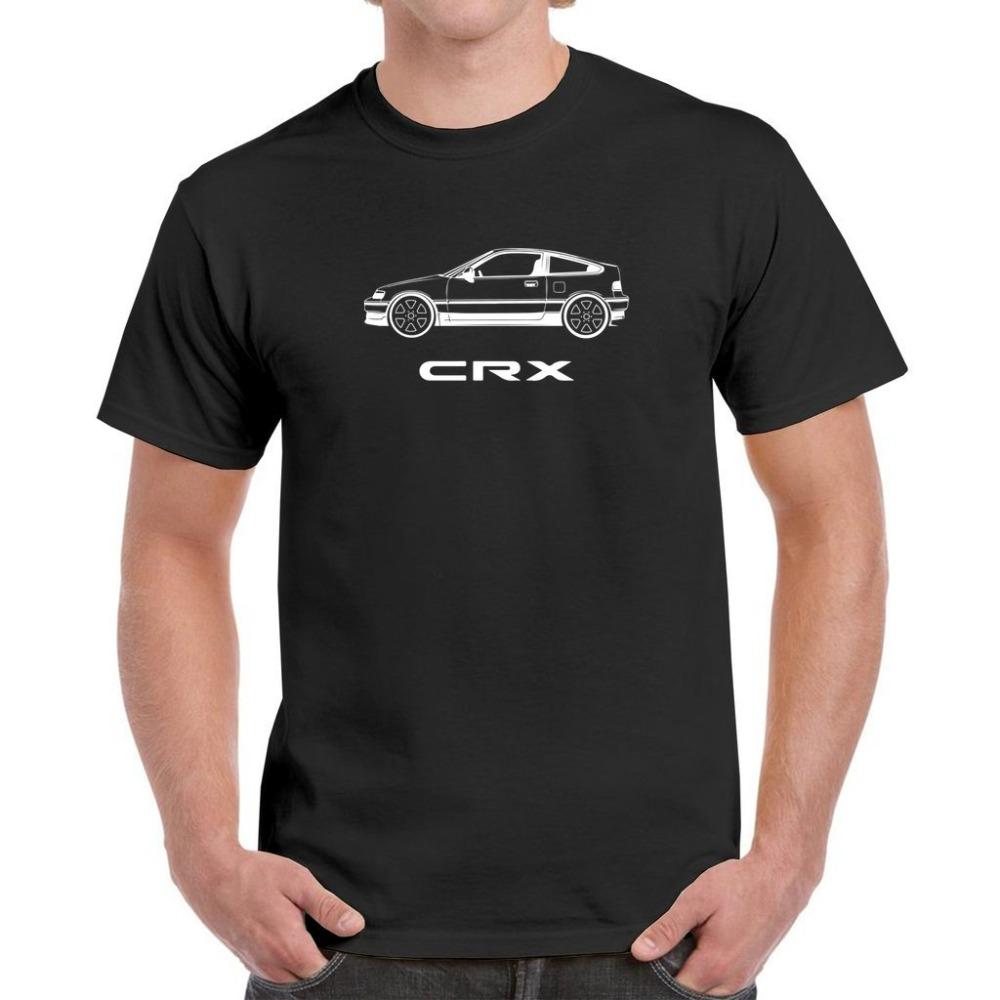 Honda Mens and Womens Tshirt Summer Tee Honda CRX Inspired Minimalist Shortsleeved Spring and Autumn Motorcycle Cycling Top
