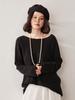 2026 Women's One-Shoulder Cashmere Sweater: Winter Warm, Loose, Slimming Solid Color Base Layer.