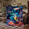 Juventus FC Print Flannel Blanket Soft Warm Sofa Bed Throw Blanket For Home Office Bedroom