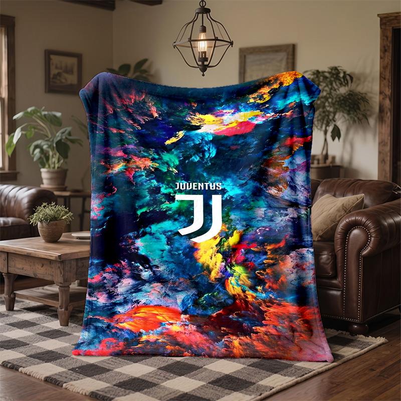 Juventus FC Print Flannel Blanket Soft Warm Sofa Bed Throw Blanket For Home Office Bedroom