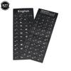 1 Stück Buchstaben Tastaturaufkleber Englisch/Italienisch/Spanisch/Japanisch/Koreanisch/Französisch Mattierte PVC-Aufkleber für Laptop Desktop-PC Computer