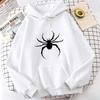 Sudaderas con Capucha Estampado de Araña Hip Hop Primavera Otoño Invierno Sudaderas Casuales Sudadera con Capucha Gráfica para Hombre Mujer
