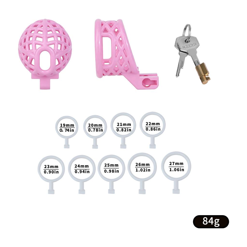 LICKER ABS Resin Lightweight Chastity Cage With Belt Breathable Penis Lock Cock Rings Dick Restriction For Men Gay Sissy Sex Toy