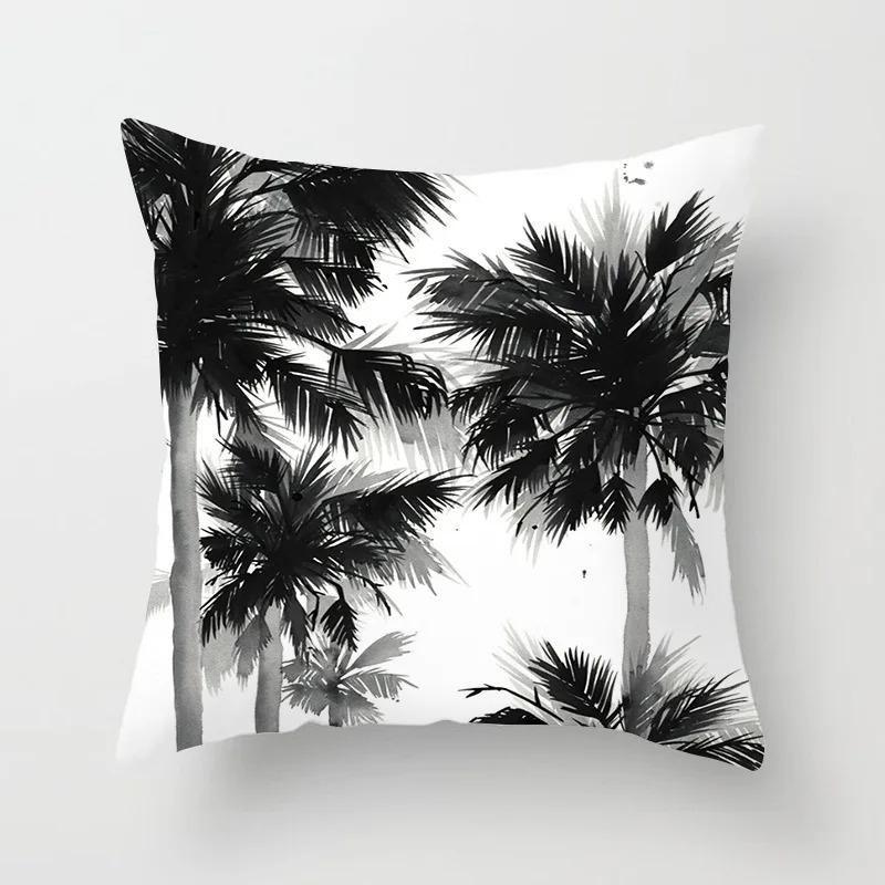 Simple Black and White Pattern Pillowcase Office Living Room Car Ornaments Home Pillowcase