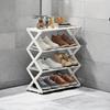 1pc Upgraded Shoe Rack, Shoe Organizer, 4-Tier Shoe Storage Rack, Sturdy & Durable Shoe Rack For Closet, Garage & Corridor, Stackable Shoe Rack
