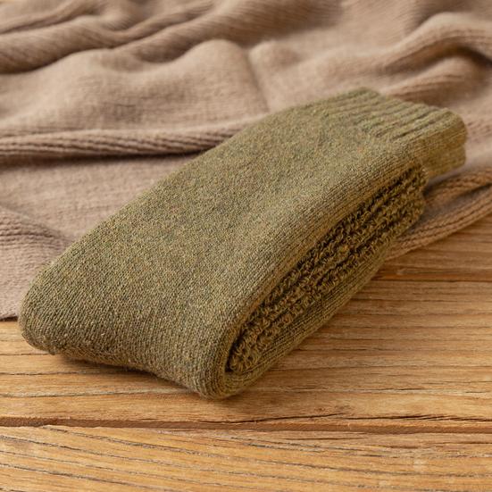 Herren Wollmischsocken Dehnbare Verdickte Freizeitsocken mit Elastischen Bündchen Warme Winterstiefelsocken für Arbeit Wandern Tägliche Erledigungen